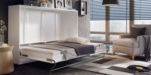 Smart concept 140 x 200 hvid mat vÃgseng vægsenge.dk